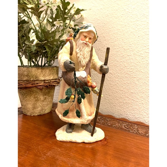 Department 56 | Other | Department 56 Vintage Kris Kringle Santa Claus Sack Of Toys Walking Cane ...